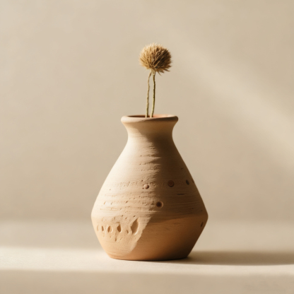 純手工泥土花瓶套裝（5個裝）