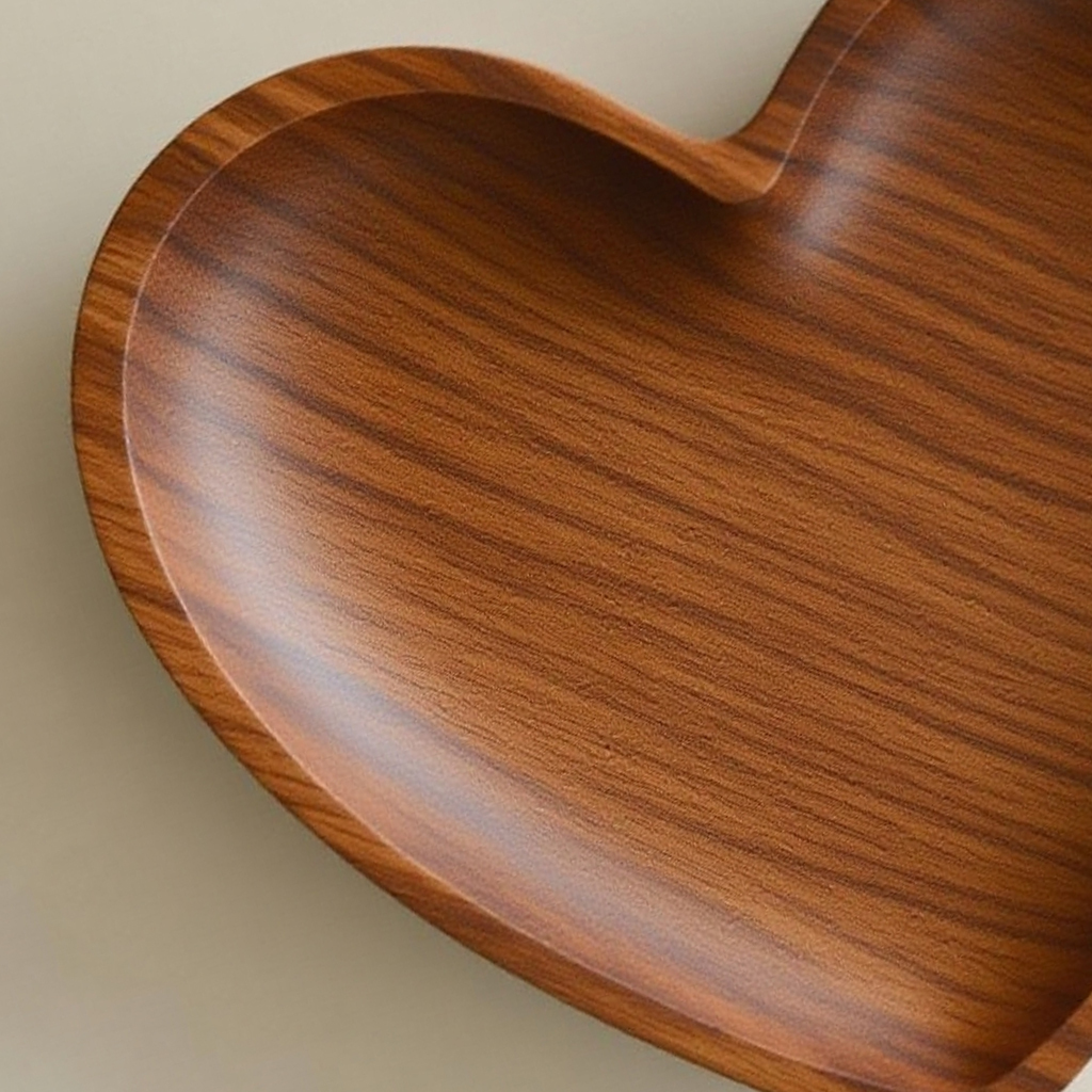 桃木質水果盤（五入組）