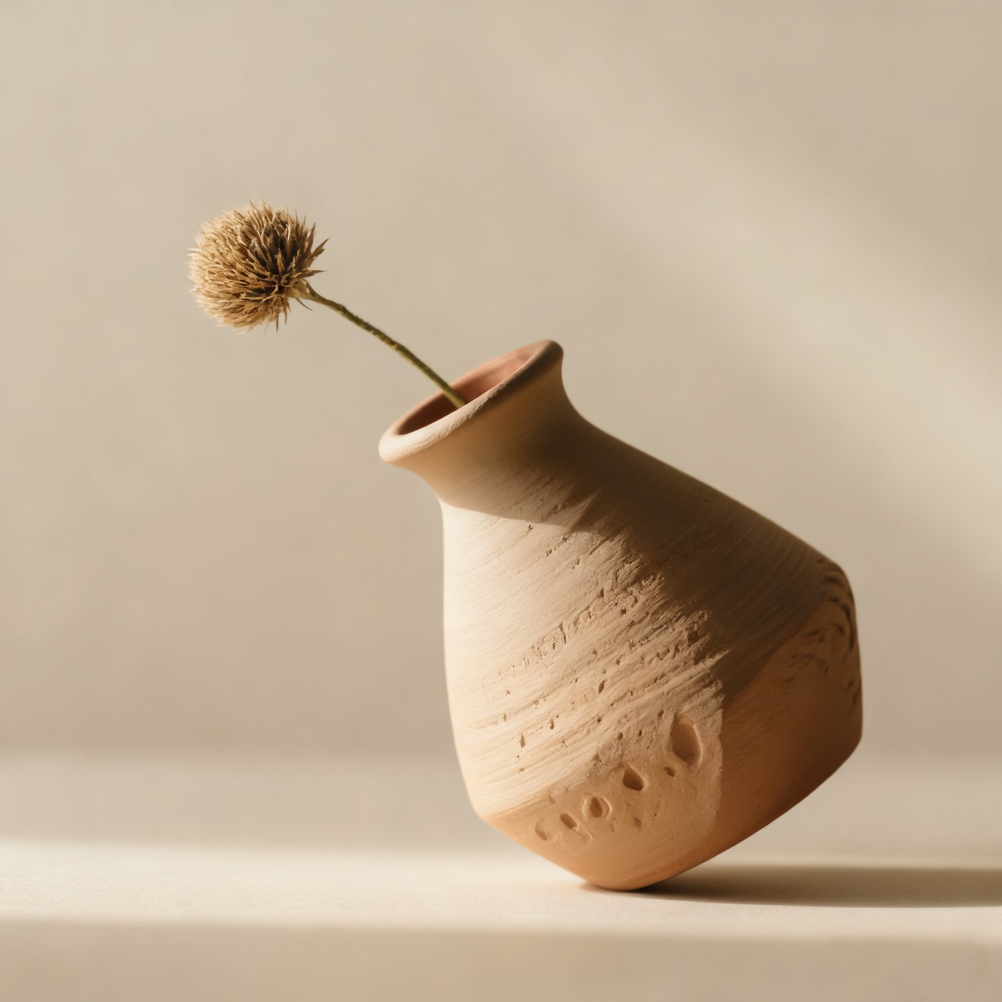 純手工泥土花瓶套裝五個裝展示圖