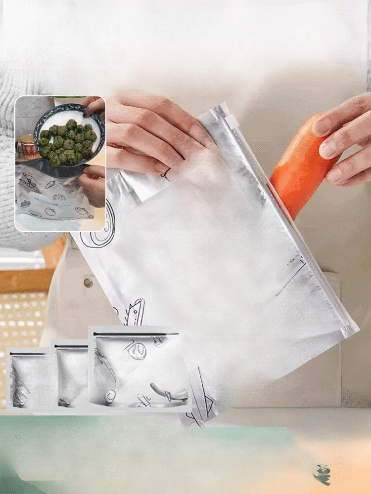 【鎖住新鮮】鋁箔抗菌保鮮袋