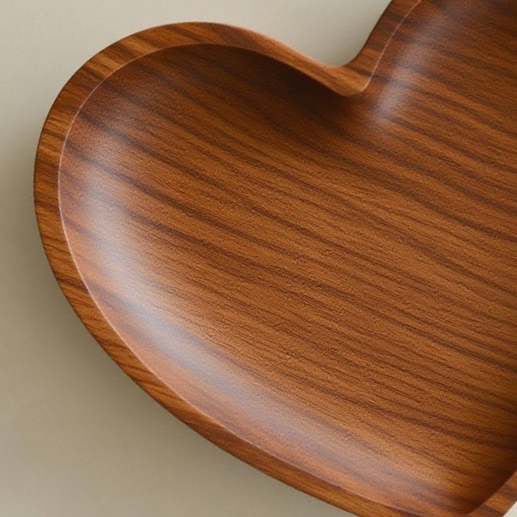 桃木質水果盤五入組全套展示圖