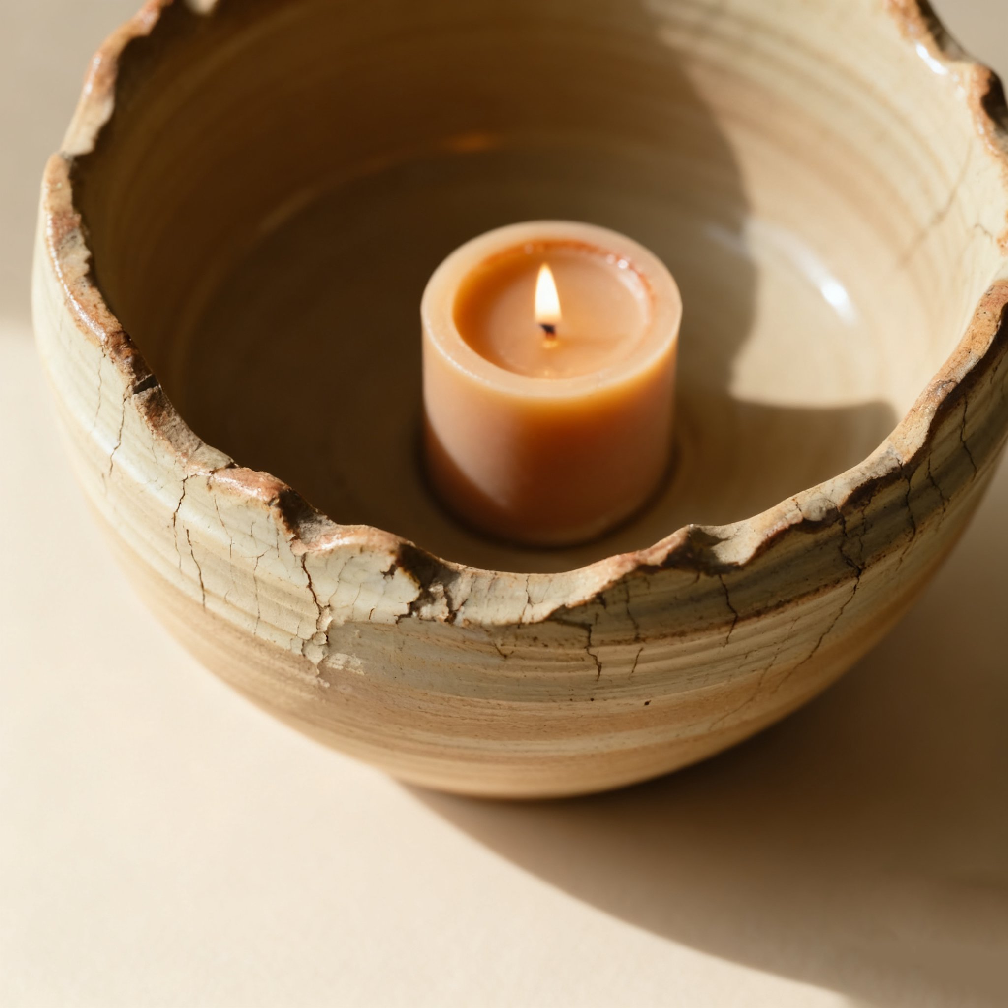 獨特造型手工香氛蠟燭細節特寫