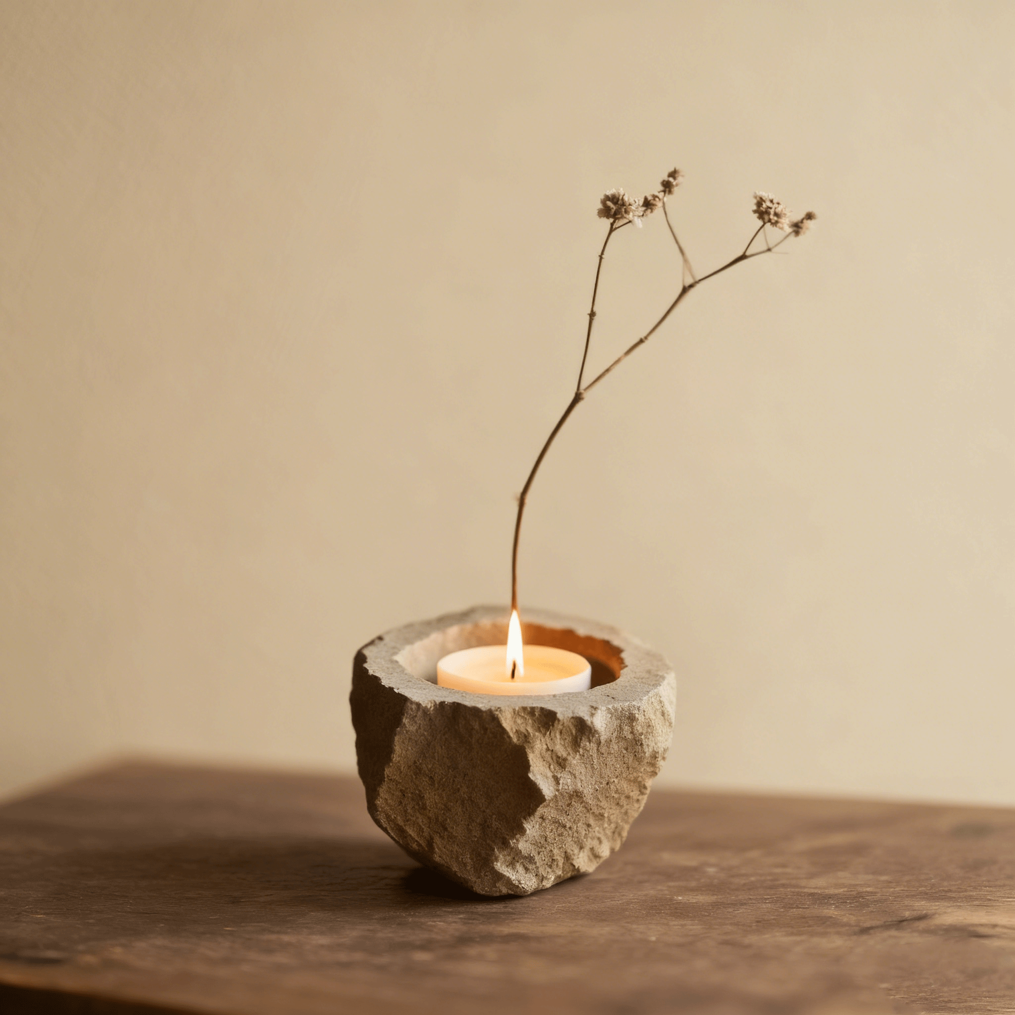 蠟燭花盆套裝居家擺設效果