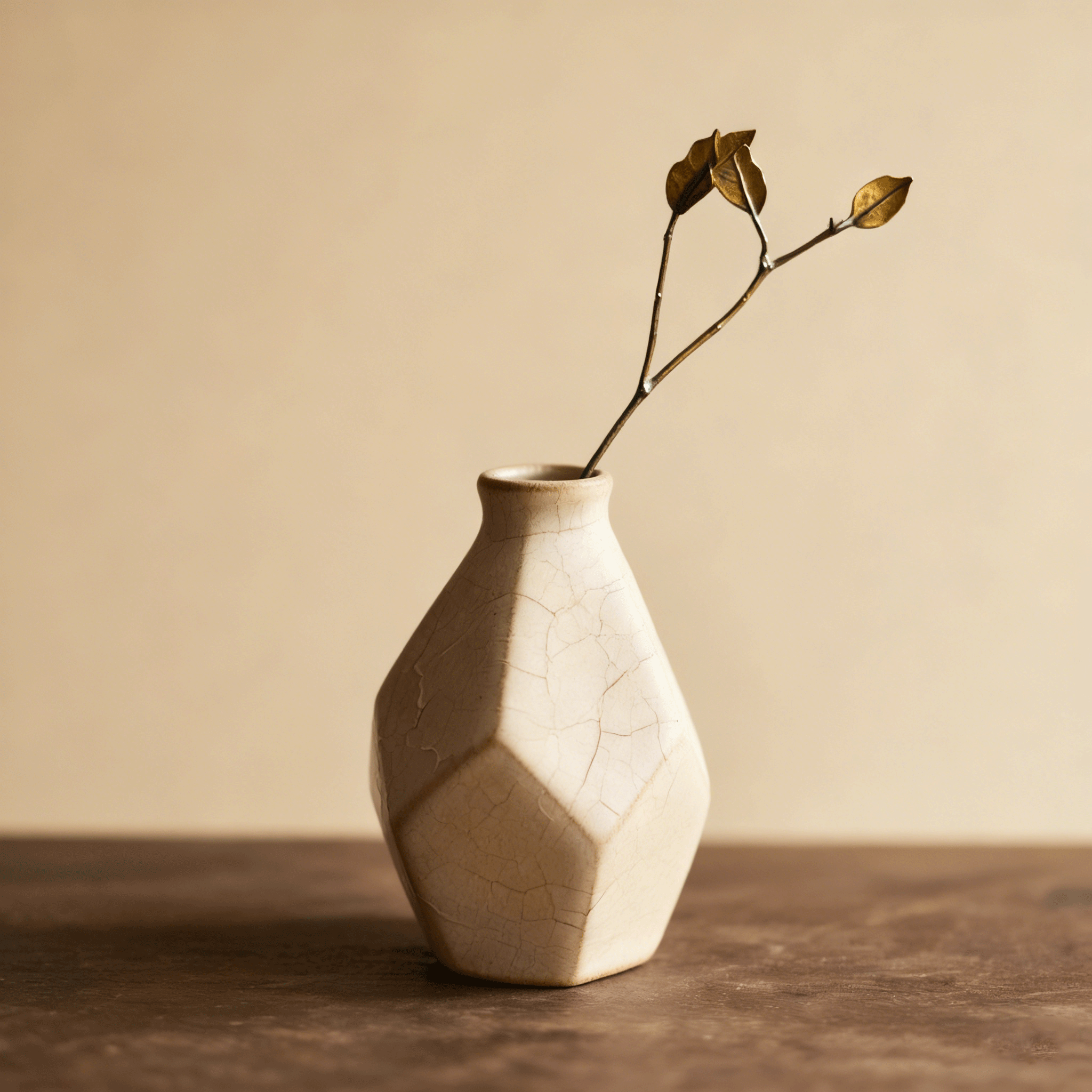 藝術感異形陶瓷花瓶三件套