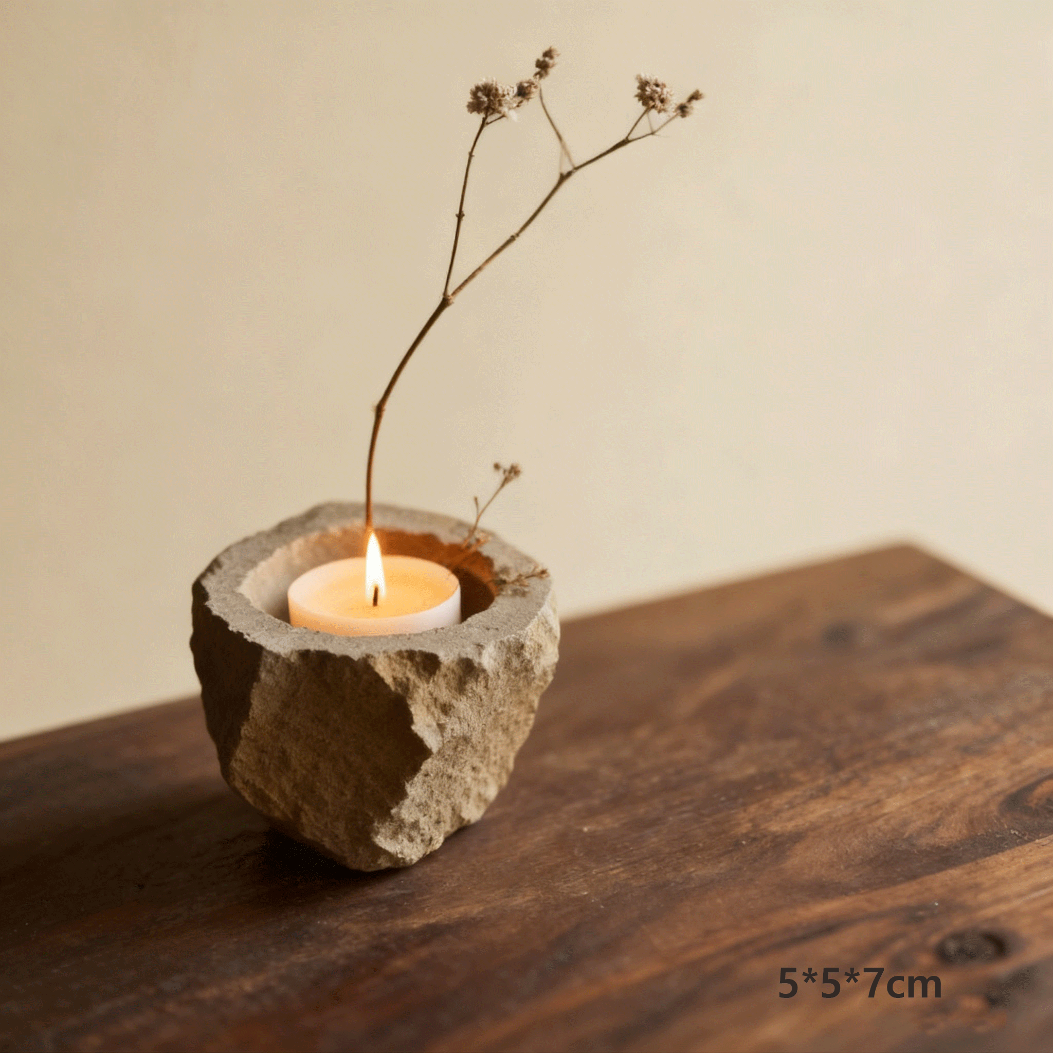 五件組蠟燭花盆創意設計