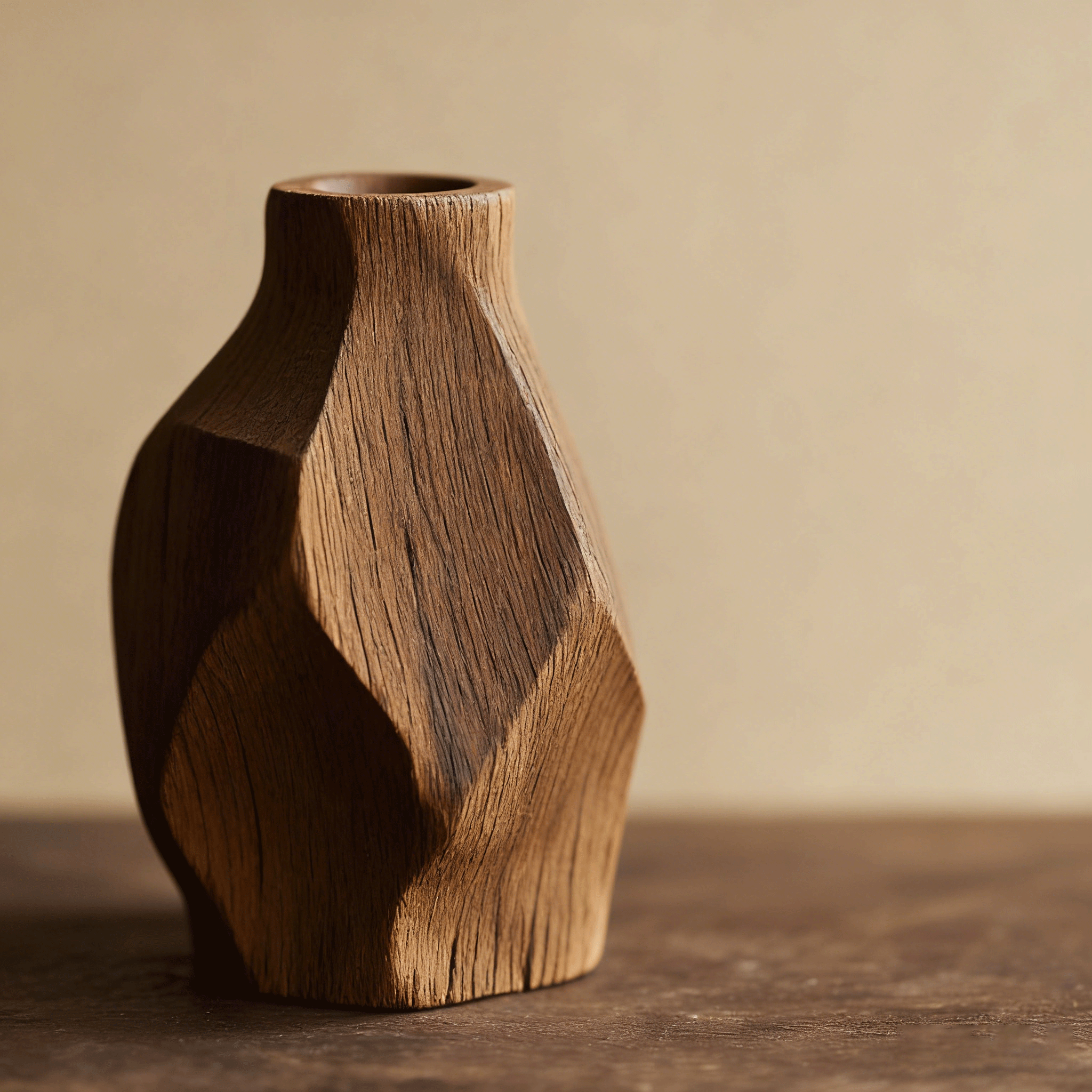 創意家居實木乾花花瓶擺設（三個裝）