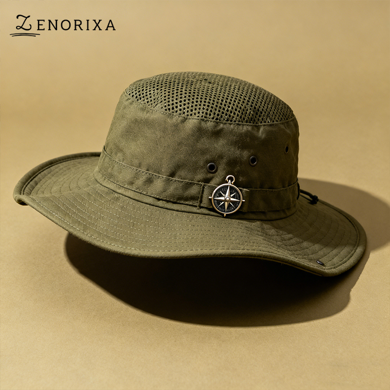 防曬休閒帽子側面細節