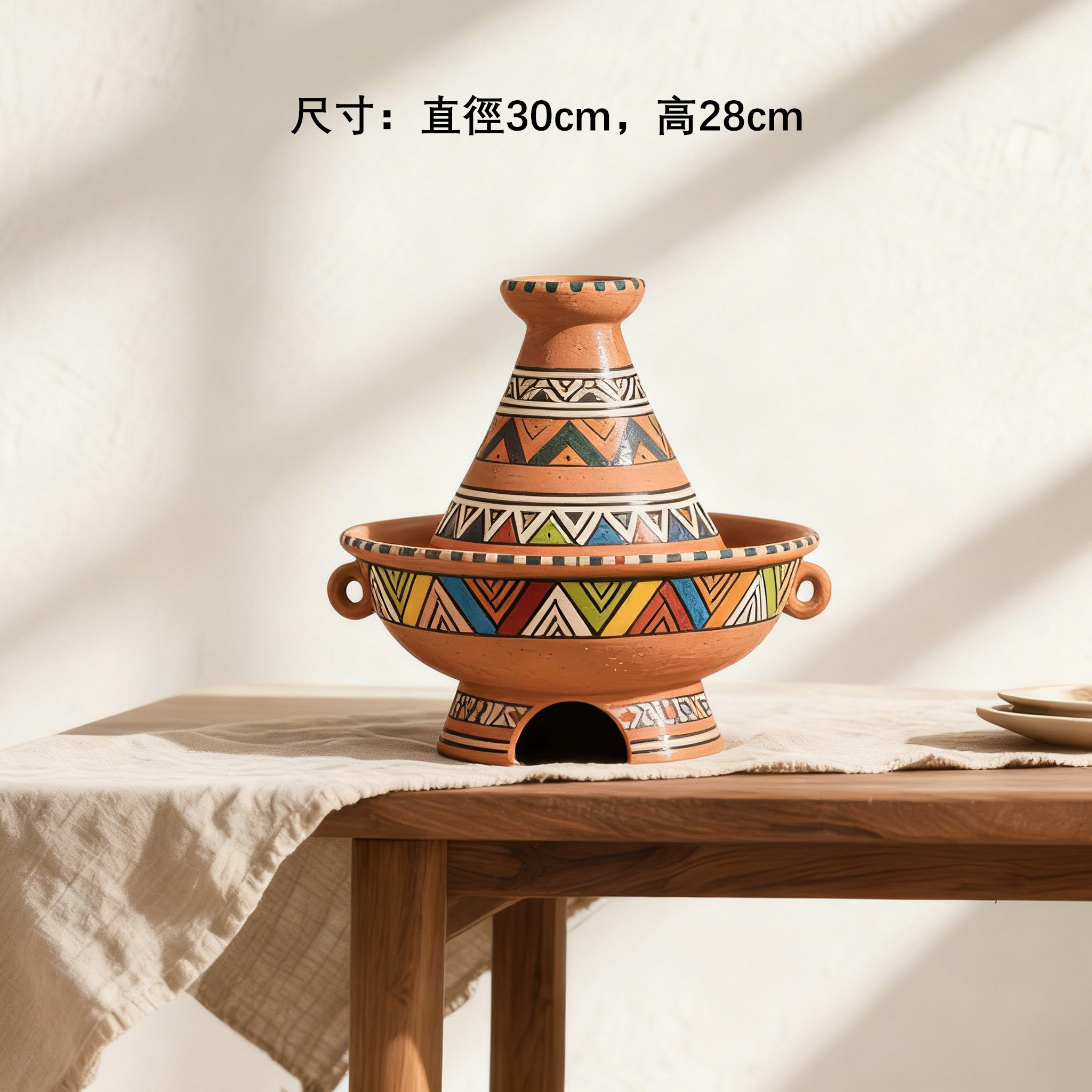 藝術彩繪火鍋家居擺設效果