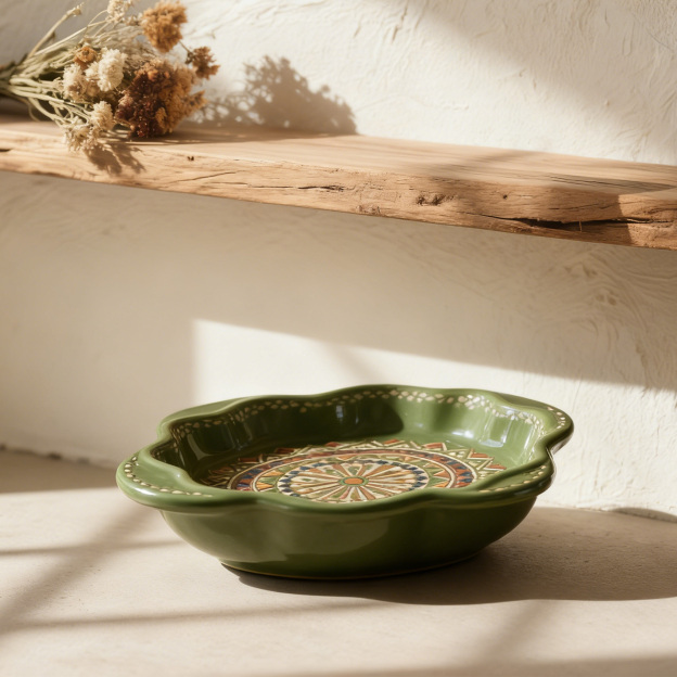 繽紛陶瓷彩繪餐盤組（5件裝）