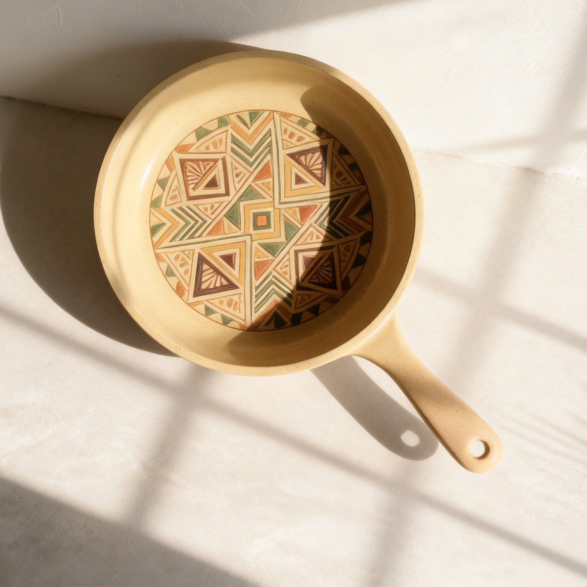 手繪藝術平底鍋獨特設計展示