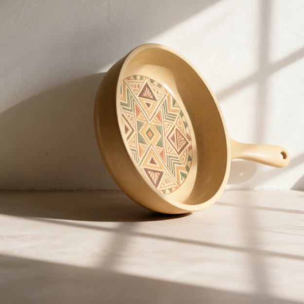 手繪藝術平底鍋