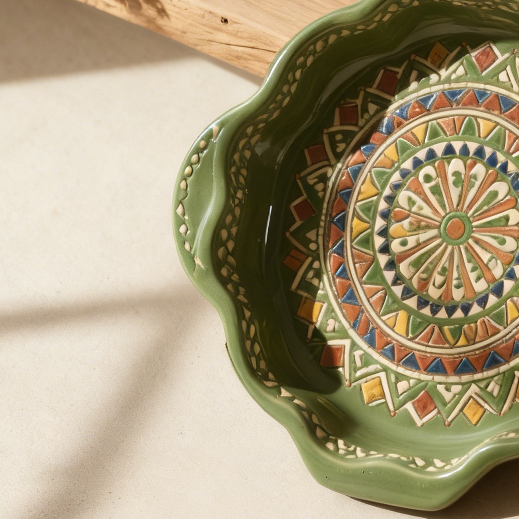 繽紛陶瓷彩繪餐盤組（5件裝）