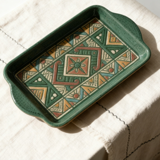 手工彩繪托盤套裝（2件）