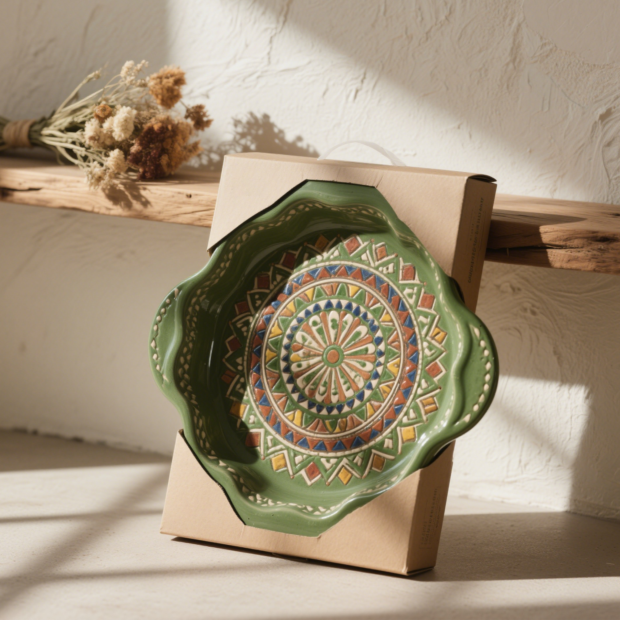 繽紛陶瓷彩繪餐盤組（5件裝）