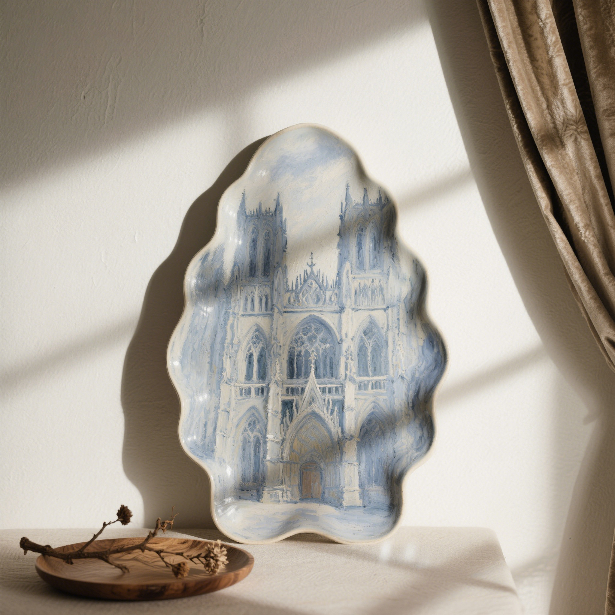 陶瓷手繪裝飾盤（2個）