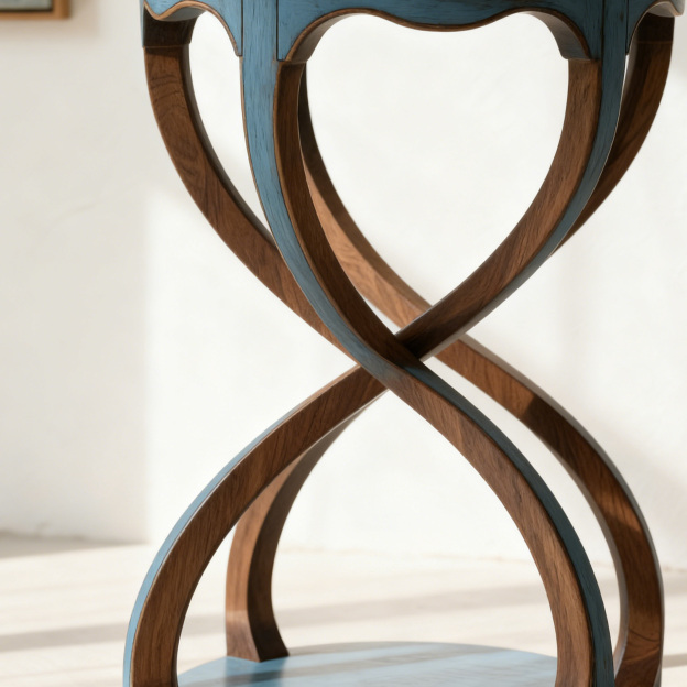 現代鏤空設計木椅（4件套）