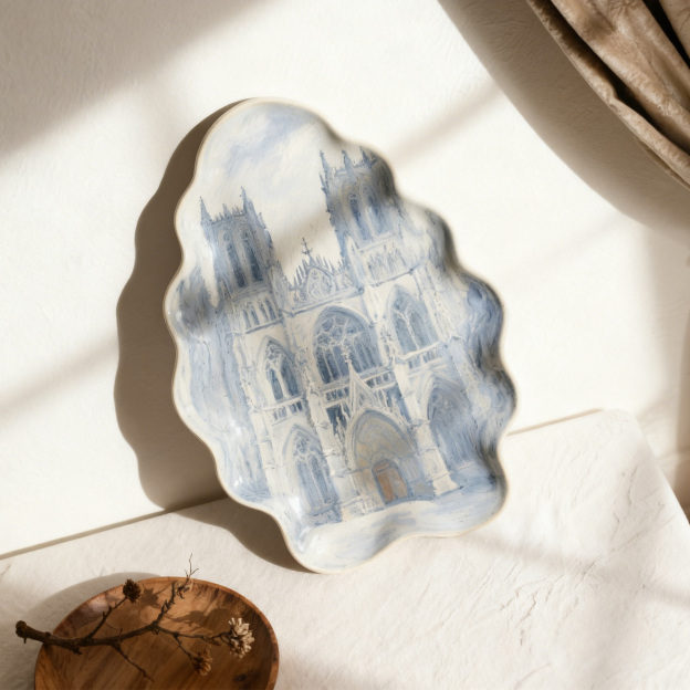 陶瓷手繪裝飾盤（2個）