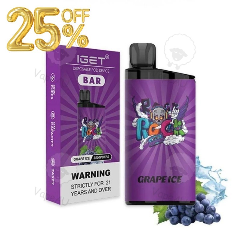 IGET BAR Grape Ice 3500 Puffs