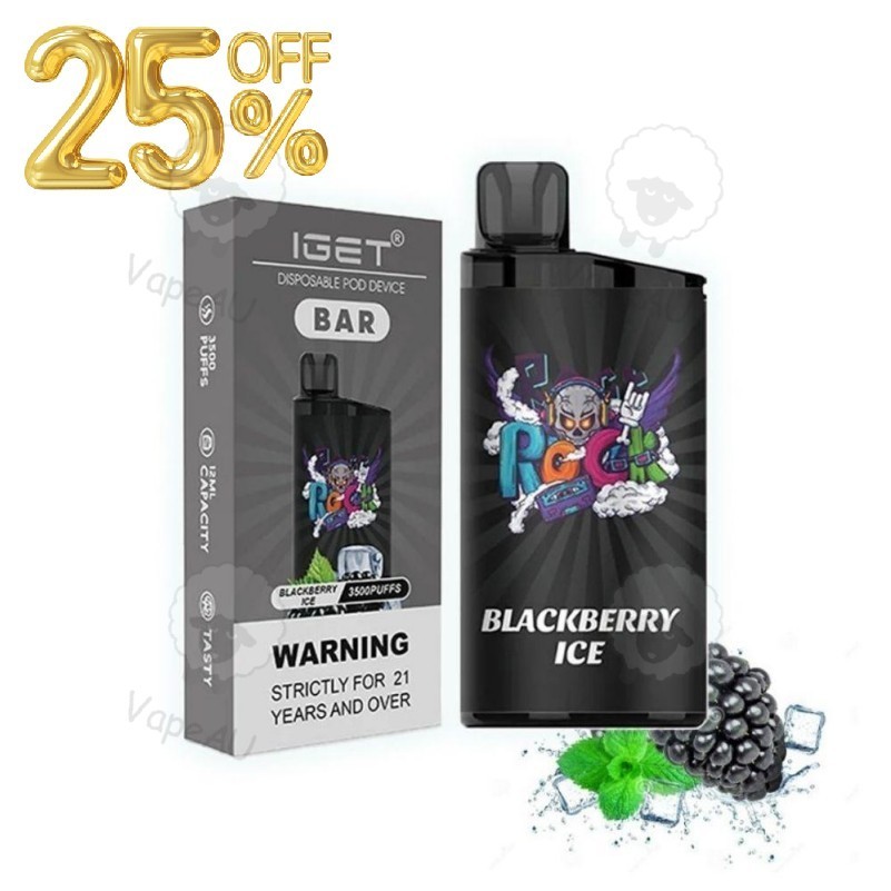 IGET BAR Blackberry Ice 3500 Puffs