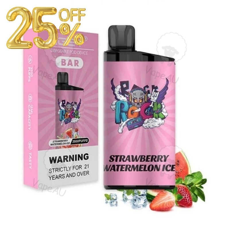 IGET BAR Strawberry Watermelon Ice 3500 Puffs