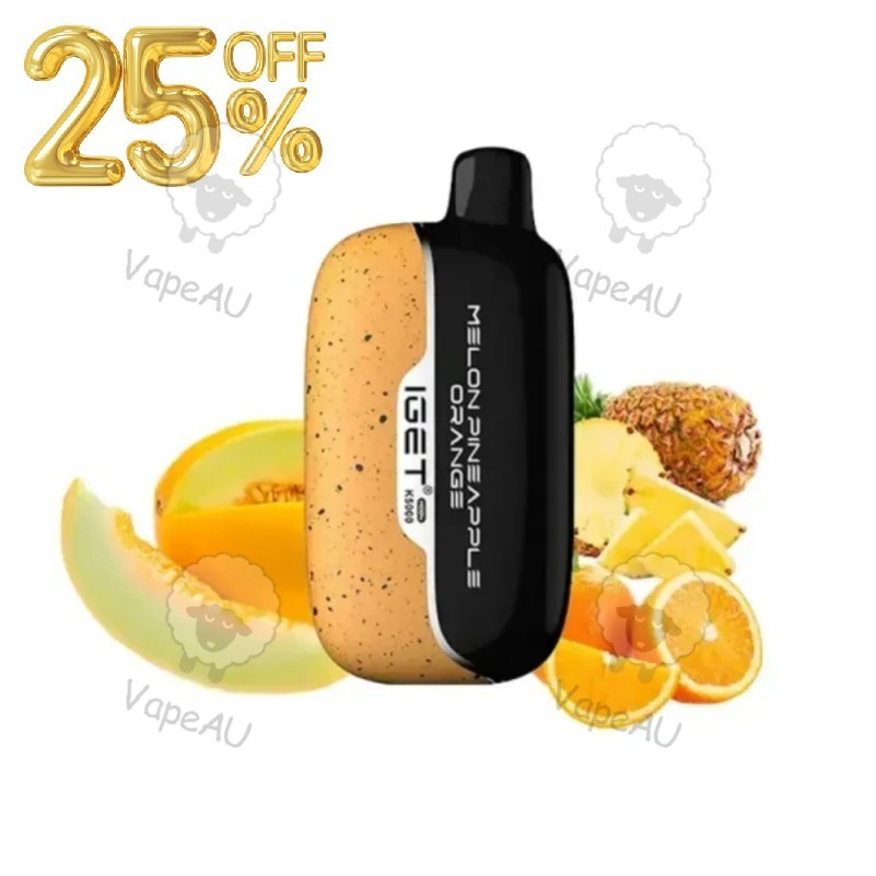 IGET MOON K5000 Puffs Melon Pineapple Orange