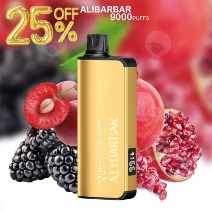 ALIBARBAR INGOT 9000 Puffs Blackberry Pomegranate Cherry