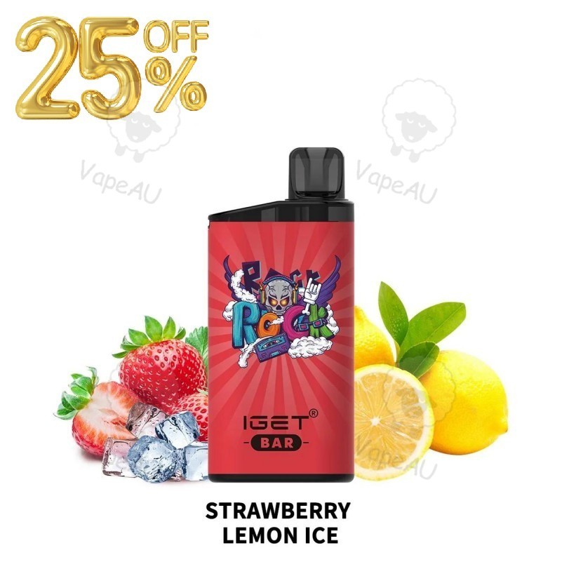 IGET BAR Strawberry Lemon Ice 3500 Puffs