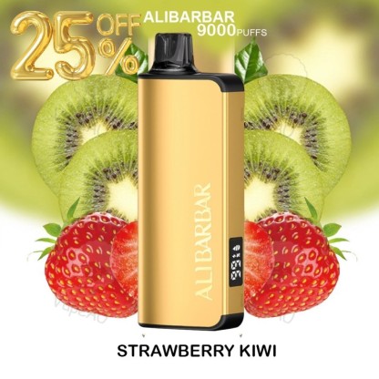 ALIBARBAR INGOT 9000 Puffs Strawberry Kiwi