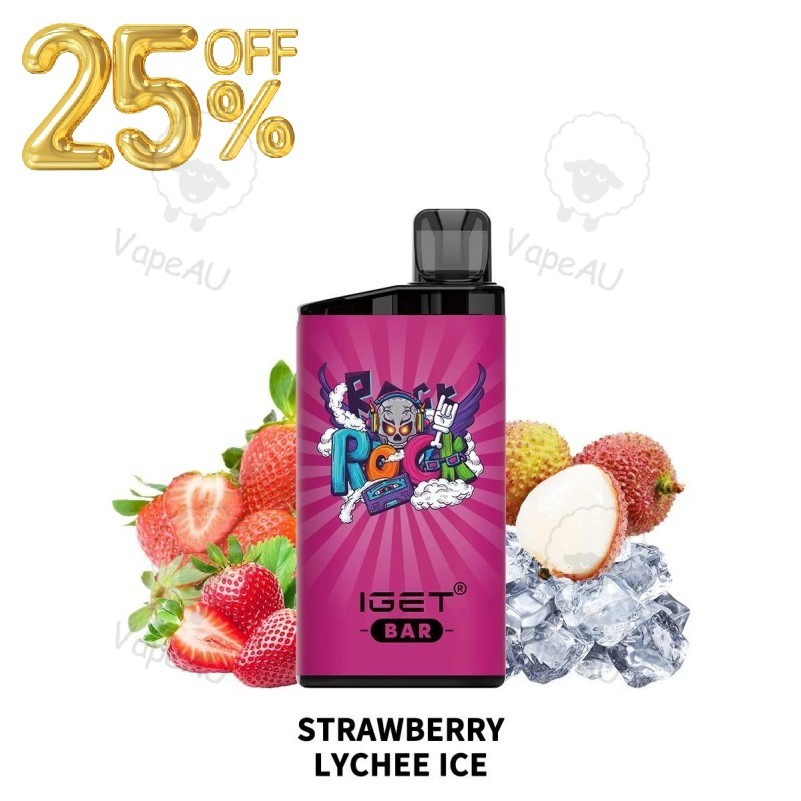 IGET BAR Strawberry Lychee Ice 3500 Puffs