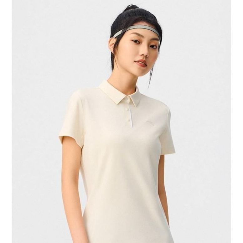 Womens Cooling Comfort TeeIceMountain PoloAAIR Tech Cooling Ergonomic Fit Everyday Versatility-ANTA Official Flagship Store