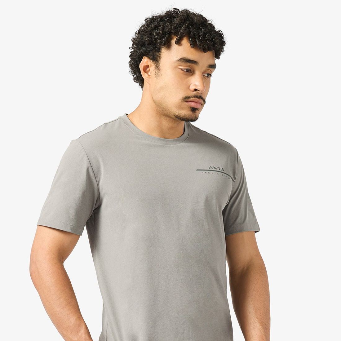 Fast-Dry Performance Cotton TeeLiren T-ShirtFast-Dry Performance Soft Cotton Feel Flexible Comfort-ANTA Official Flagship Store
