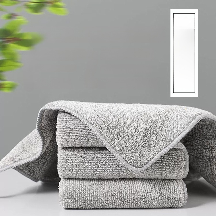 ผ้าเช็ดเส้นใยถ่านไม้ไผ่แบบหนาสไตล์ญี่ปุ่น