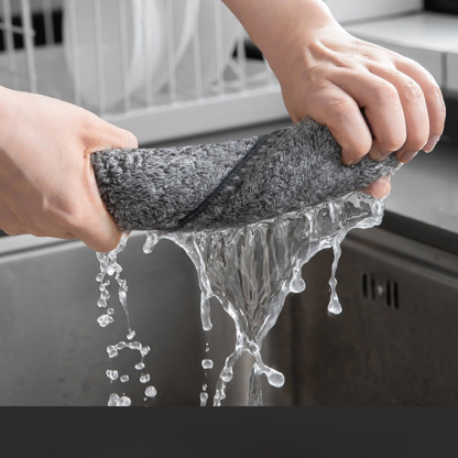 ผ้าเช็ดเส้นใยถ่านไม้ไผ่แบบหนาสไตล์ญี่ปุ่น