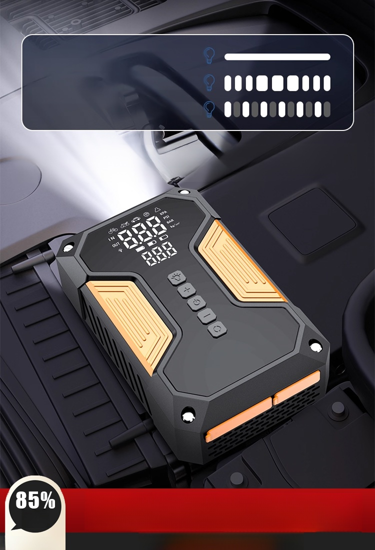 อุปกรณ์สตาร์ทรถฉุกเฉินแบบพกพา 4-in-1 