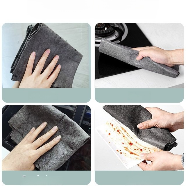 (ยอดนิยมในติ๊กต๊อก) ผ้าเช็ดทำความสะอาดไฟเบอร์มัลติฟังก์ชั่น