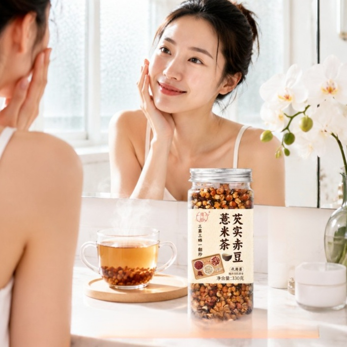 古法麩炒赤豆薏米茶