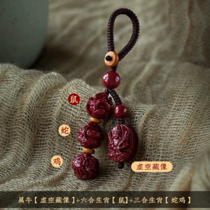 極陽紫金砂三合六合本命佛｜專屬生肖招財轉運鑰匙圈