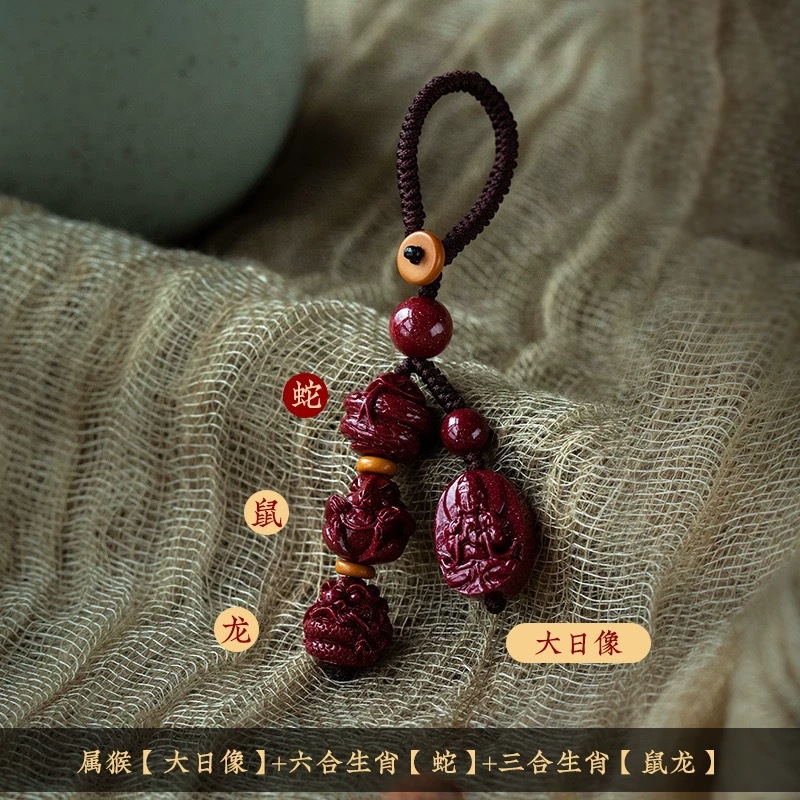 極陽紫金砂三合六合本命佛｜專屬生肖招財轉運鑰匙圈