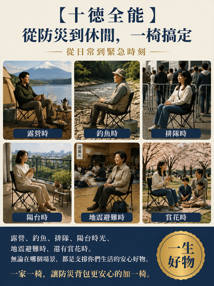 HFH-碳鈦合金防塌陷折疊椅