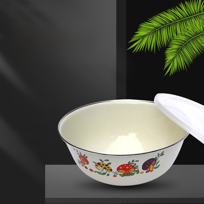 加厚搪瓷泡麵碗
