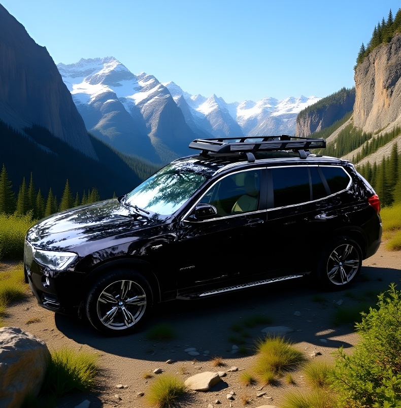 Universal fit roof rack for cars, SUVs, and trucks