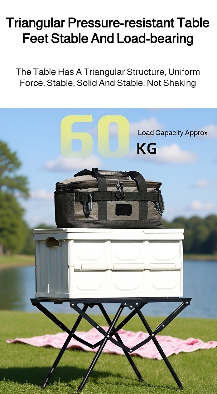 Compact folding table for travel and outdoor adventures