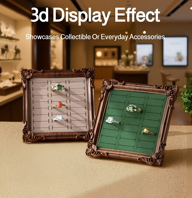 Elegant vintage jewelry holder on tabletop