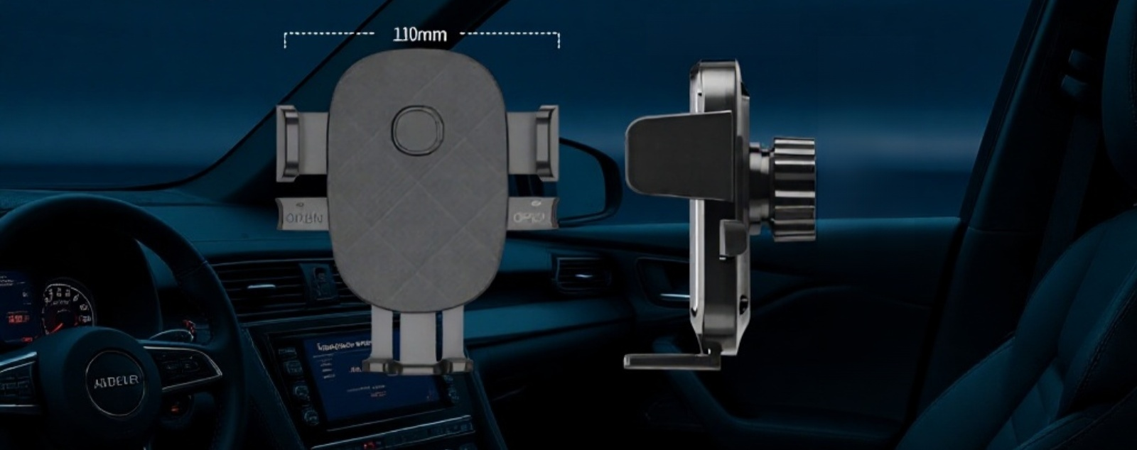 Universal phone holder for cars, SUVs, and trucks