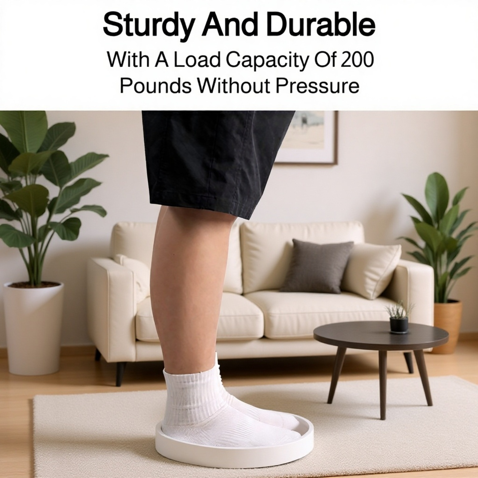 Modern round flower pot tray for indoor plants