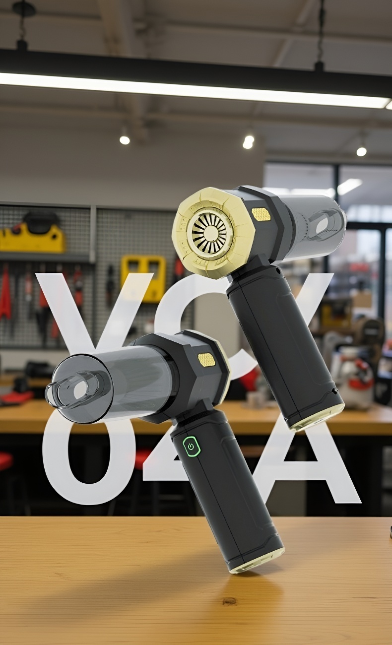 Powerful Wireless Car Vacuum Cleaner in use inside a car