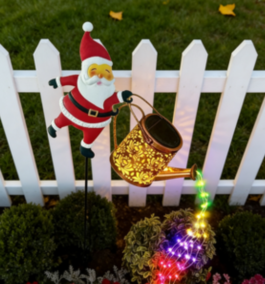 太陽能聖誕老人庭院草坪燈