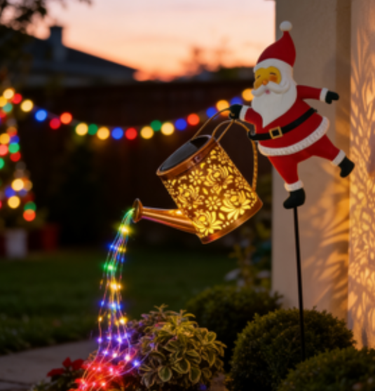 太陽能聖誕老人庭院草坪燈