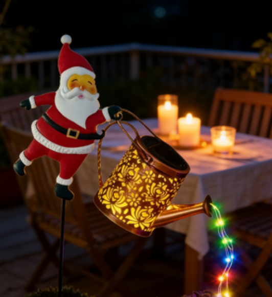 太陽能聖誕老人庭院草坪燈