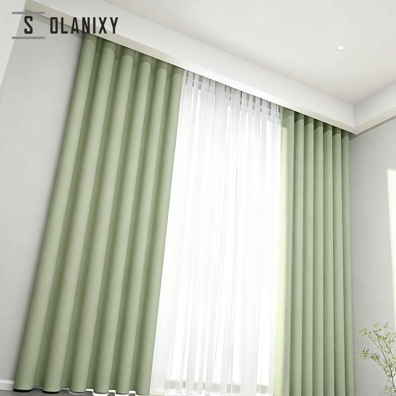 簡約風兩片式窗簾